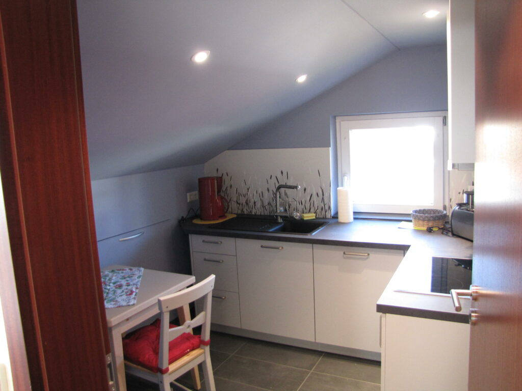 Küche in der Ferienwohnung "Talblick"