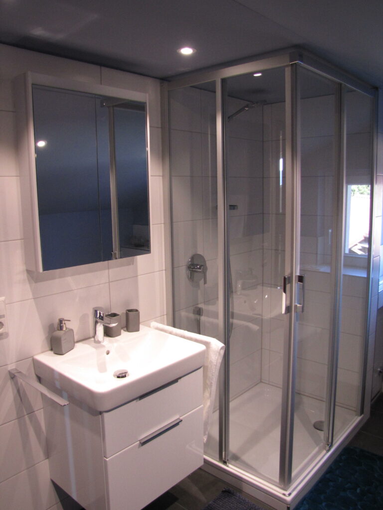 Badezimmer der Ferienwohnung "Talblick"
